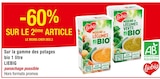 -60% sur le 2ème article sur la gamme des potages bio 1 litre Liebig - LIEBIG dans le catalogue Carrefour