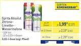 METRO Frankfurt - Sprite Absolut Angebot im Prospekt Sprite Absolut bei METRO im Frankfurt Prospekt für 2,37 €