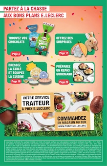 Catalogue E.Leclerc de la semaine "SPÉCIAL PÂQUES À PRIX E.LECLERC" avec 2 pages, valide du 24/03/2026 au 04/04/2026 pour Saint-Priest-en-Jarez et alentours Prospectus E.Leclerc de la semaine "SPÉCIAL PÂQUES À PRIX E.LECLERC" avec 2 pages, valide du 24/03/2026 au 04/04/2026 pour Saint-Priest-en-Jarez et alentours
