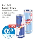 Energy Drink Angebote von Red Bull bei V-Markt Memmingen für 0,89 €