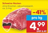 Aktuelle Schweinefleisch Angebote bei Netto Marken-Discount in Fürth Aktuelles Schweine-Nacken Angebot bei Netto Marken-Discount in Fürth ab 4,99 €