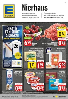 EDEKA Prospekt der Woche "Aktuelle Angebote" Seite 1, 26.05.2026 bis 30.05.2026 für Oberhausen Aktueller EDEKA Prospekt "Aktuelle Angebote" Seite 1 von 26 Seiten für Oberhausen