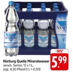Mineralwasser im Angebot bei E center in Homburg Mineralwasser Angebote von Nürburg Quelle bei E center Homburg für 5,99 €