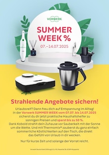 Vorwerk Prospekt SOMMERWEEK % mit  Seite in Linkenheim-Hochstetten und Umgebung