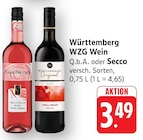 Q.b.A. im Angebot bei EDEKA in Nürtingen Q.b.A. Angebote von Württemberg WZG Wein bei EDEKA Nürtingen für 3,49 €