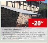 Promo -20% sur store banne ambre (mar) à  dans le catalogue Tout Faire à Murat