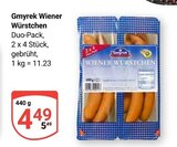 Wiener Würstchen Angebote von Gmyrek bei GLOBUS Braunschweig für 4,49 €
