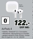 AirPods 4 von Apple für 122,00 € bei MEDIMAX im Angebot AirPods 4 von Apple im aktuellen MEDIMAX Prospekt