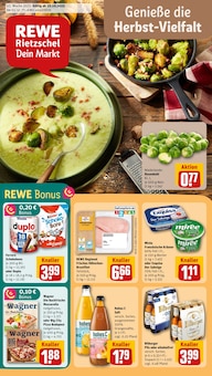 REWE Prospekt der Woche "Dein Markt" Seite 1, 20.10.2025 bis 25.10.2025 für Augsburg Aktueller REWE Prospekt "Dein Markt" Seite 1 von 24 Seiten für Augsburg
