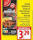 Original Nürnberger Rostbratwürste von GUT&GÜNSTIG im aktuellen EDEKA Prospekt