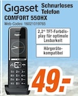 Schnurloses Telefon COMFORT 550HX im Angebot bei expert in Rüsselsheim Schnurloses Telefon COMFORT 550HX Angebote von Gigaset bei expert Rüsselsheim für 49,00 €