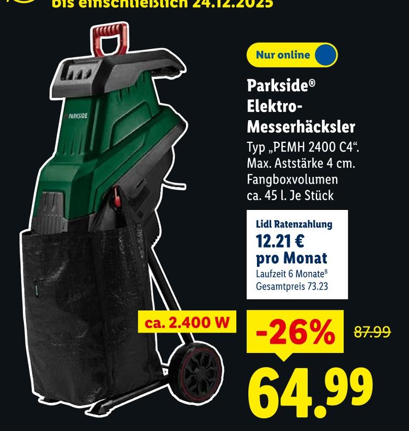 Elektro-Messerhäcksler