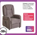 TV-Sessel bei Opti-Wohnwelt im Finsterwalde Prospekt für 999,00 €