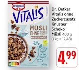 E center Überlingen - Vitalis ohne Zuckerzusatz Knusper Schoko Müsli Angebot im Prospekt Vitalis ohne Zuckerzusatz Knusper Schoko Müsli bei E center im Überlingen Prospekt für 4,99 €