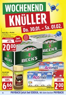 Bier im EDEKA Prospekt "Aktuelle Angebote" mit 28 Seiten (Rheine)