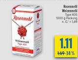 Weizenmehl Type 405 im Angebot bei diska in Erlangen Weizenmehl Type 405 Angebote von Rosenmehl bei diska Erlangen für 1,11 €