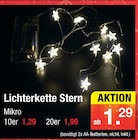 Lichterkette Stern Angebote bei Zimmermann Emden für 1,29 €