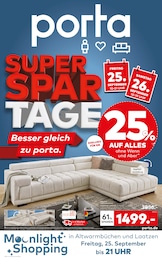 porta Möbel Prospekt für Hohenhameln mit 4 Seiten porta Möbel Prospekt "SUPER-SPAR-TAGE" für Hohenhameln, 4 Seiten, 20.09.2026 - 26.09.2026