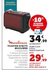Toaster Subito - Moulinex - Super U à Perpignan Toaster Subito - Moulinex en promo chez Super U Perpignan à 29,99 €