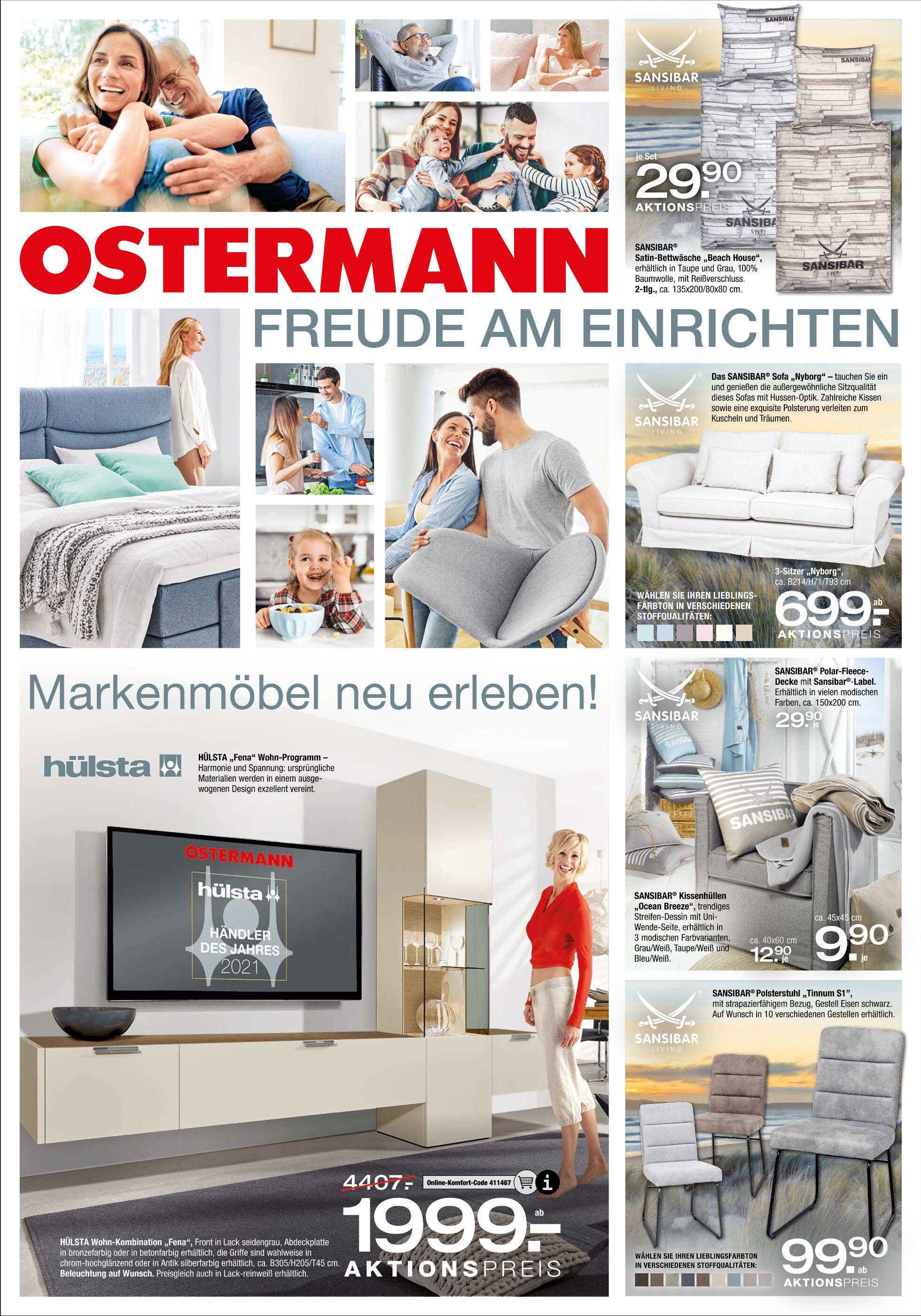 Ostermann Prospekt für Weilerswist mit 16 Seiten Ostermann Prospekt für Weilerswist: "FREUDE AM EINRICHTEN", 16 Seiten, 27.10.2021 - 04.11.2021