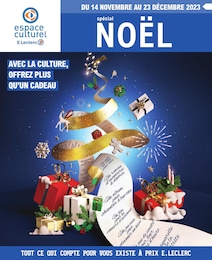 Prospectus E.Leclerc à Maizières-lès-Metz, "Spécial Noël : avec la culture, offrez plus qu'un cadeau", 108 pages, 14/11/2023 - 23/12/2023