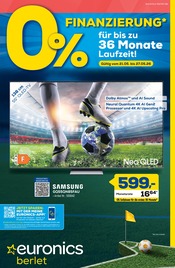 Fernseher im EURONICS Prospekt in Holzwickede Aktueller EURONICS Prospekt mit Fernseher, "0% FINANZIERUNG", Seite 1