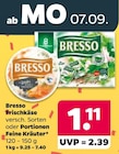 Frischkäse oder Portionen Feine Kräuter von Bresso für 1,11 € bei Netto mit dem Scottie im Angebot Frischkäse oder Portionen Feine Kräuter von Bresso im aktuellen Netto mit dem Scottie Prospekt