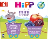 Früchte Mini Desserts Blaubeere, Granatapfel in Apfel ab dem 6. Monat (4x100 g) im Angebot bei dm-drogerie markt in Göttingen Früchte Mini Desserts Blaubeere, Granatapfel in Apfel ab dem 6. Monat (4x100 g) Angebote von HiPP bei dm-drogerie markt Göttingen für 1,95 €