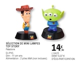 Sélection Mini Lampe - TOY STORY en promo à 14,90 € chez E.Leclerc Sélection Mini Lampe - TOY STORY dans le catalogue E.Leclerc