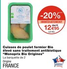Cuisses de poulet fermier Bio élevé sans traitement antibiotique à Monoprix dans Reims Cuisses de poulet fermier Bio élevé sans traitement antibiotique à Monoprix dans Reims