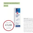 LINDA Premiumapotheke Tübingen - EMSER NASENSPRAY Angebot im Prospekt EMSER NASENSPRAY bei LINDA Premiumapotheke im Tübingen Prospekt für 5,99 €