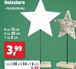 Holzstern ca. B 13 x H 25 x T 6 cm für 3,99 € bei Thomas Philipps im Angebot Holzstern ca. B 13 x H 25 x T 6 cm im aktuellen Thomas Philipps Prospekt