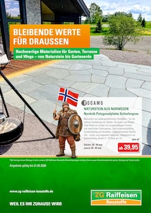 ZG Raiffeisen Baustoffe Prospekt BLEIBENDE WERTE FÜR DRAUSSEN mit  Seiten in Speyer und Umgebung