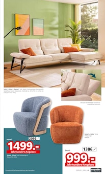 Sofa im Segmüller Prospekt "Bestes Handwerk seit 1925" mit 30 Seiten (Heidelberg)