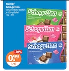 Schogetten Edel-Alpenvollmilch Haselnuss von Trumpf im aktuellen V-Markt Prospekt für 0,99 €