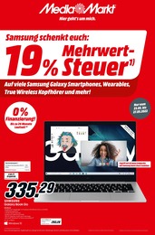 Media-Markt Prospekt für Neunkirchen mit 9 Seiten Media-Markt Prospekt für Neunkirchen: "Samsung schenkt euch: 19% Mehrwertsteuer", 9 Seiten, 23.05.2022 - 27.05.2022