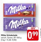 Schokolade im Angebot bei E center in Bruchsal Schokolade Angebote von Milka bei E center Bruchsal für 0,99 €