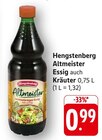 Altmeister Essig im Angebot bei EDEKA in Heilbronn Altmeister Essig Angebote von Hengstenberg bei EDEKA Heilbronn für 0,99 €