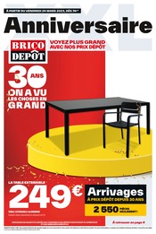 Prospectus Brico Dépôt à Carpiquet, "Anniversaire", 12 pages de promos valables du 24/03/2023 au 06/04/2023