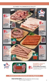 Promos Saucisse dans le catalogue "Engagés pour soutenir NOS PARTENAIRES LOCAUX." de Super U Saucisse en promo dans le catalogue Super U à la page 3