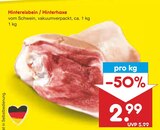 Aktuelles Hintereisbein / Hinterhaxe Angebot bei Netto Marken-Discount in Bremerhaven ab 2,99 €