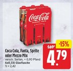 Coca Cola, Fanta, Sprite oder Mezzo Mix im Angebot bei WEZ in Bad Oeynhausen Coca Cola, Fanta, Sprite oder Mezzo Mix Angebote bei WEZ Bad Oeynhausen für 4,79 €