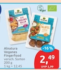 Veganes Fingerfood von Alnatura für 2,49 € bei budni im Angebot Veganes Fingerfood von Alnatura im aktuellen budni Prospekt