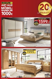 Schlafzimmer im BRAUN Möbel-Center Prospekt in Homburg Aktueller BRAUN Möbel-Center Prospekt mit Schlafzimmer, "CA$H-BACK WOCHEN", Seite 4