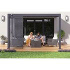 Pergola bioclimatique adossée 3 x 4m OMBREA en promo chez Carrefour Wattrelos à 2 250,00 €