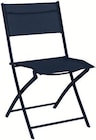 Chaise pliante acier et textilene en promo chez Intermarché Hyper Bordeaux à 12,99 €
