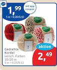 Gedrehte Kordel im budni Prospekt Gedrehte Kordel von Go Green im aktuellen budni Prospekt für 1,99 €