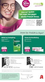 Aktueller mea - meine apotheke Apotheken Prospekt in Perl und Umgebung, "Unsere August-Angebote" mit 4 Seiten, 01.08.2025 - 31.08.2025
