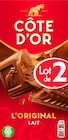 TABLETTES DE CHOCOLAT AU LAIT EXTRA CÔTE D'OR - COTE D OR - Auchan Hypermarché à Vénissieux TABLETTES DE CHOCOLAT AU LAIT EXTRA CÔTE D'OR - COTE D OR en promo chez Auchan Hypermarché Vénissieux à 7,49 €