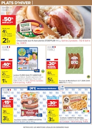 Prix et réduction Choucroute dans le prospectus Carrefour en cours Offre Choucroute dans le catalogue Carrefour du moment à la page 33